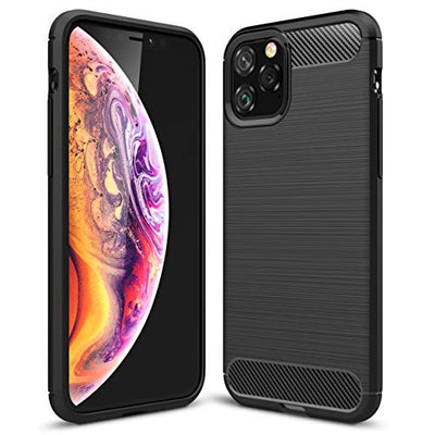 [Stealth Case] iPhone 11 Pro Max Soft Protective Slim Cover with Carbon Fibre Detailing