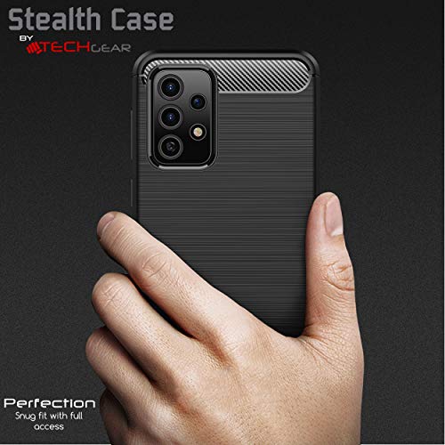 [Stealth Case] Samsung Galaxy A72 Soft Protective Slim Cover with Carbon Fibre Detailing