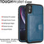 Tough Armoured Wallet 360 ShockProof Case with Card Slots & Stand for Apple iPhone XR
