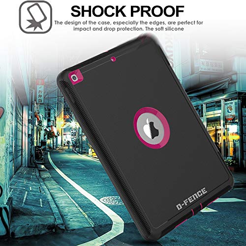 [D-FENCE Case] Tough & Rugged Smart Case For Apple iPad 10.2" 9th, 8th, 7th Generation