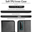 [Wallet Case] Protective Cover with Cash & Card Holder, Stand and Wrist Strap For Huawei P Smart 2021