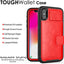 Tough Armoured Wallet 360 ShockProof Case with Card Slots & Stand for Apple iPhone XS Max