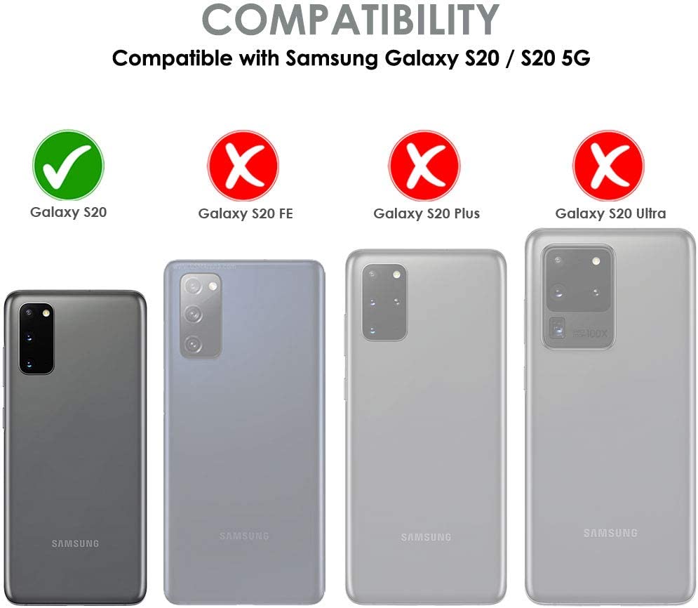 TECHGEAR Screen Protector fits Samsung Galaxy S20 [Screen Angel Edition][Case Friendly] [Bubble Free] [FULL Screen Coverage] TPU Film