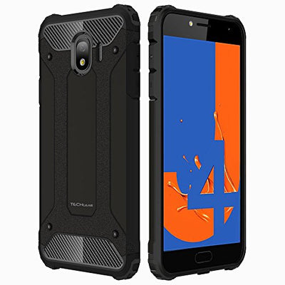 [Tough Armoured Case] ShockProof Dual-Layer Protective Heavy Duty Cover for Samsung Galaxy J4 2018
