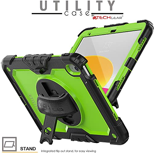 [UTILITY Case] Full Body Shockproof Case with Stand, Hand & Shoulder Strap for Apple iPad 11th & 10th Generation, iPad 2025 / 2022