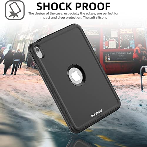 [D-FENCE Case] Tough & Rugged Smart Case For Apple iPad 11th & 10th Generation, iPad 2025 / 2022