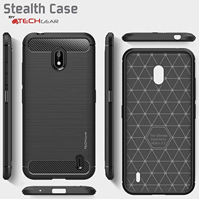 [Stealth Case] Nokia 2.2 Soft Protective Slim Cover with Carbon Fibre Detailing