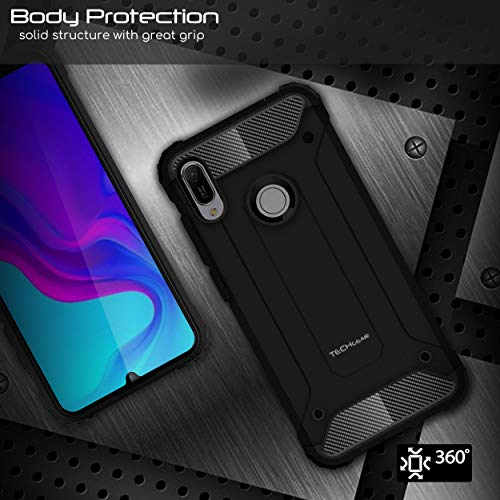 [Tough Armoured Case] ShockProof Dual-Layer Protective Heavy Duty Cover for Huawei Huawei Y6 / Y6s 2019