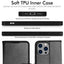 [Wallet Case] Protective Cover with Cash & Card Holder, Stand and Wrist Strap For Apple iPhone 14 Pro