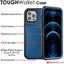 Tough Armoured Wallet 360 ShockProof Case with Card Slots & Stand for Apple iPhone 12 Pro Max