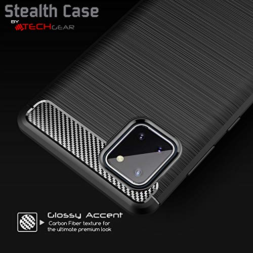 [Stealth Case] Samsung Galaxy Note 10 Lite Soft Protective Slim Cover with Carbon Fibre Detailing