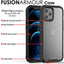 [Fusion Armour Case] Premium Slim Hybrid Tough Heavy Duty, Clear Back Bumper Case for iPhone 12 Pro Max