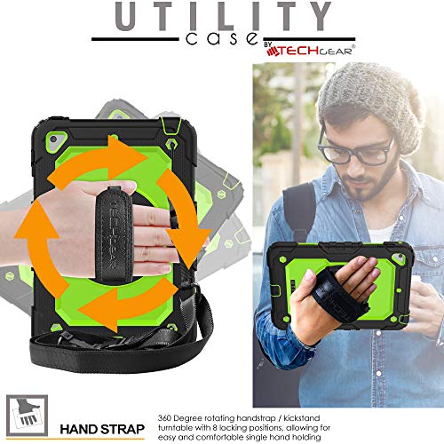 [UTILITY Case] Full Body Shockproof Case with Stand, Hand & Shoulder Strap for Apple iPad Mini 5 / iPad Mini 4
