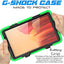 [G-SHOCK Case] Heavy Duty Long Survival Screen Protector Case for Samsung Galaxy Tab A7 Lite 8.7" 2021 (SM-T220 / T225)