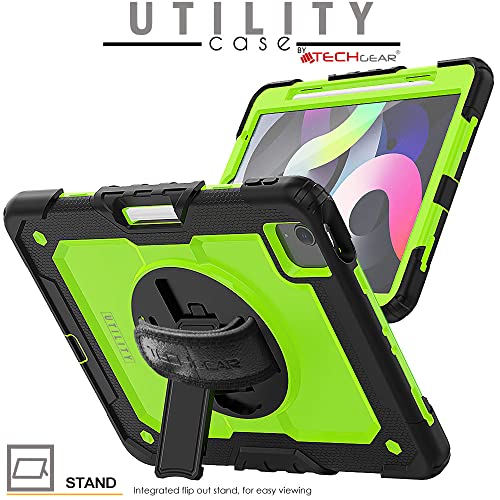 [UTILITY Case] Full Body Shockproof Case with Stand, Hand & Shoulder Strap for Apple iPad Air 5 / Air 4 10.9"