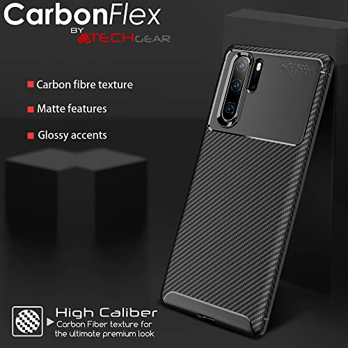 [CarbonFlex Case] Premium Shockproof Soft Slim Cover with Carbon Fibre Effect For Huawei P30 Pro