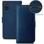 [Wallet Case] Protective Cover with Cash & Card Holder, Stand and Wrist Strap For Samsung Galaxy A71