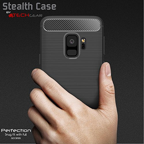 [Stealth Case] Samsung Galaxy S9 Soft Protective Slim Cover with Carbon Fibre Detailing