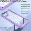 [Fusion Armour Case] Premium Hybrid Tough Heavy Duty, Rugged, Clear Back Bumper Case for Apple iPhone 14 Pro Max 6.7"