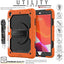 [UTILITY Case] Full Body Shockproof Case with Stand, Hand & Shoulder Strap for Apple iPad 10.2" 2021 - 2019 [9th/8th/7th Generation]