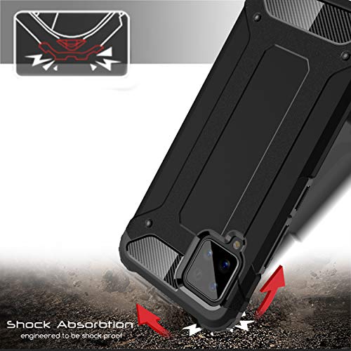 [Tough Armoured Case] ShockProof Dual-Layer Protective Heavy Duty Cover for Samsung Galaxy A42 5G