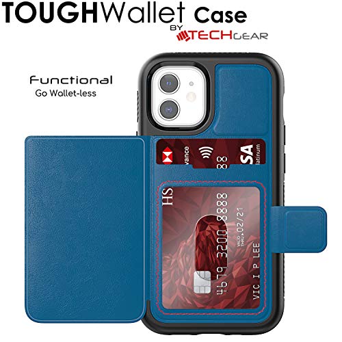 Tough Armoured Wallet 360 ShockProof Case with Card Slots & Stand for Apple iPhone 12 Mini