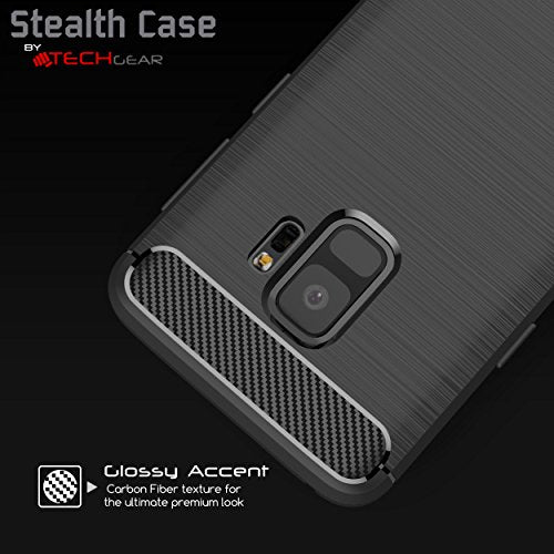 [Stealth Case] Samsung Galaxy S9 Soft Protective Slim Cover with Carbon Fibre Detailing