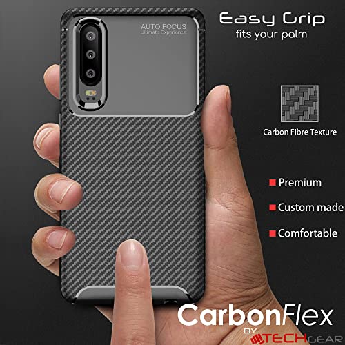 [CarbonFlex Case] Premium Shockproof Soft Slim Cover with Carbon Fibre Effect For Huawei P30