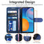 [Wallet Case] Protective Cover with Cash & Card Holder, Stand and Wrist Strap For Huawei P Smart 2021