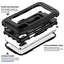 [Contender Case] iPhone XS, iPhone X Heavy Duty Case with Built-in Screen Protector, 360 [Full Body] Protective Cover with Kick Stand