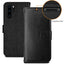 [Wallet Case] Protective Cover with Cash & Card Holder, Stand and Wrist Strap For Huawei P30 Pro