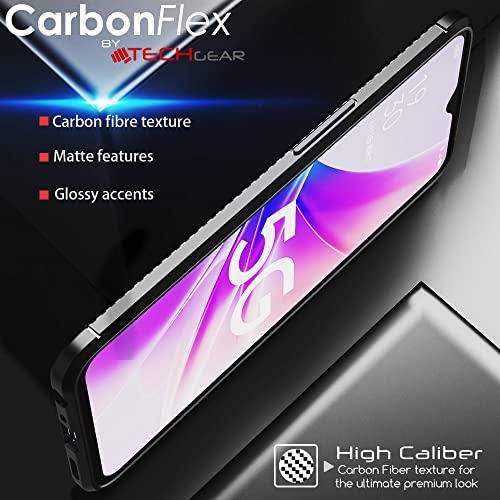 [CarbonFlex Case] Premium Shockproof Soft Slim Cover with Carbon Fibre Effect For Oppo A57 5G / A77 5G