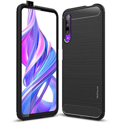 [Stealth Case] Honor 9X Pro Soft Protective Slim Cover with Carbon Fibre Detailing