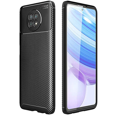 [CarbonFlex Case] Premium Shockproof Soft Slim Cover with Carbon Fibre Effect For Xiaomi RedMi Note 9T 5G