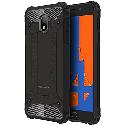 [Tough Armoured Case] ShockProof Dual-Layer Protective Heavy Duty Cover for Samsung Galaxy J4 2018