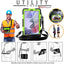 [UTILITY Case] Full Body Shockproof Case with Stand, Hand & Shoulder Strap for Samsung Galaxy Tab A7 Lite 8.7" (SM-T220 / SM-T225)