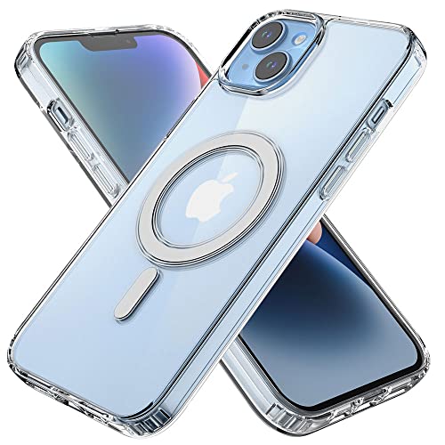[Fusion HD Case] Shockproof Fused Gel Bumper & Hard Back Slim Clear Cover for iPhone 14 Plus