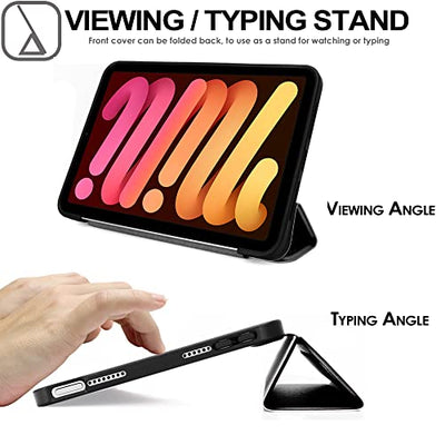 [Smart Case] Slim Stand Cover with Auto Sleep/Wake for Apple iPad Mini 7 / Mini 6 8.3" [7th / 6th Generation]