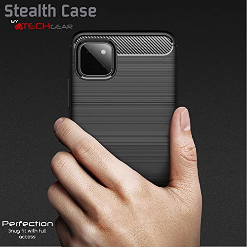 [Stealth Case] Samsung Galaxy A22 5G Soft Protective Slim Cover with Carbon Fibre Detailing
