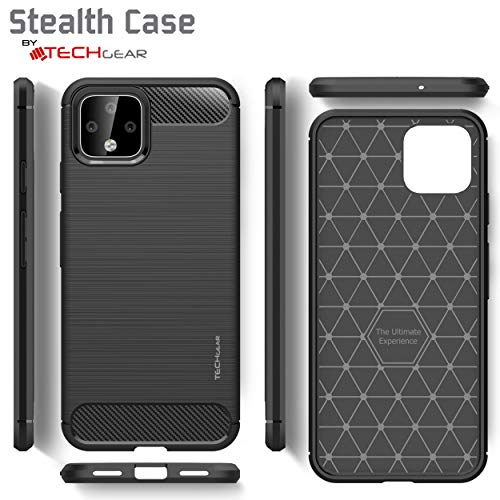 [Stealth Case] Google Pixel 4 Soft Protective Slim Cover with Carbon Fibre Detailing