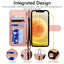 [Wallet Case] Protective Cover with Cash & Card Holder, Stand and Wrist Strap For Apple iPhone 12 Mini
