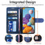 [Wallet Case] Protective Cover with Cash & Card Holder, Stand and Wrist Strap For Samsung Galaxy A21s