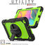 [UTILITY Case] Full Body Shockproof Case with Stand, Hand & Shoulder Strap for Samsung Galaxy Tab A 8.0 2019 (SM-T290 / SM-T295)