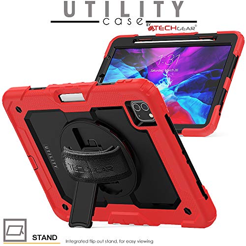 [UTILITY Case] Full Body Shockproof Case with Stand, Hand & Shoulder Strap for Apple iPad Pro 11" 2022 & 2021 [4th & 3rd Generations]