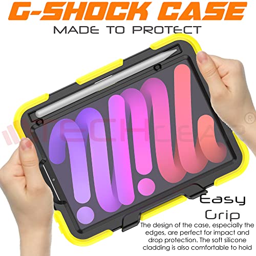 [G-SHOCK Case] Heavy Duty Long Survival Screen Protector Case for Apple iPad Mini 7 / Mini 6 8.3" [7th / 6th Generation]