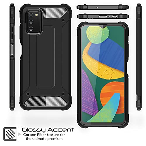 [Tough Armoured Case] ShockProof Dual-Layer Protective Heavy Duty Cover for Samsung Galaxy A03s