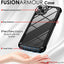[Fusion Armour Case] Premium Hybrid Tough Heavy Duty, Rugged, Clear Back Bumper Case for Apple iPhone 14 6.1"