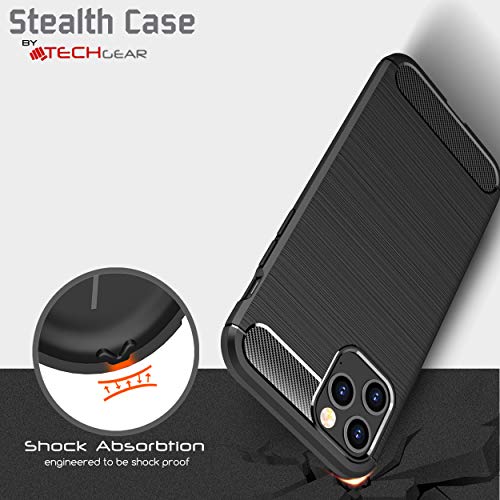 [Stealth Case] iPhone 12 Mini Soft Protective Slim Cover with Carbon Fibre Detailing