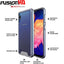 [Fusion HD Case] Shockproof Fused Gel Bumper & Hard Back Slim Clear Cover for Samsung Galaxy A10