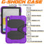 [G-SHOCK Case] Heavy Duty Long Survival Screen Protector Case for Apple iPad 11th & 10th Generation, iPad 2025 / 2022